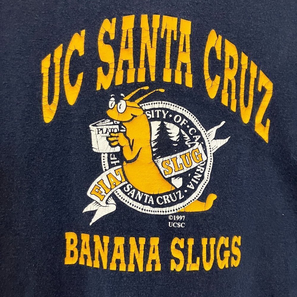 Gildan Vintage '97 UC Santa Cruz Banana Slugs Pulp Fiction Shirt Sz Small SP GDD